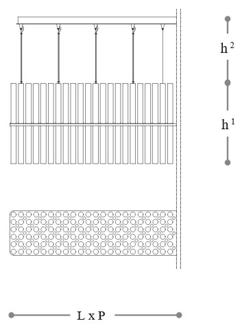 Dimensions of the Italamp Lab Incanto Pendant Lamp